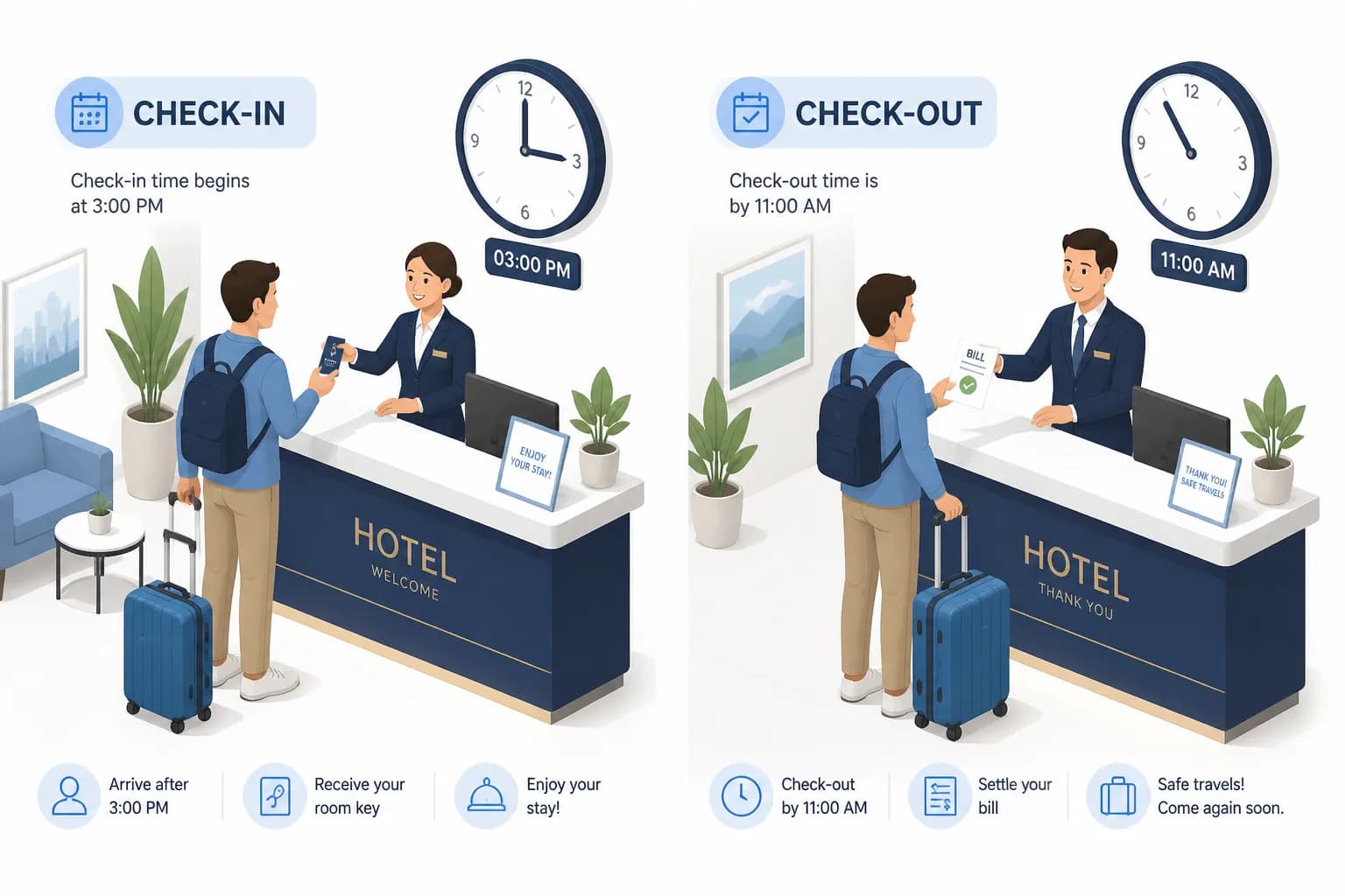 Hotel Check-In and Check-Out Times: The Complete Guide for Every Major Chain (2026)