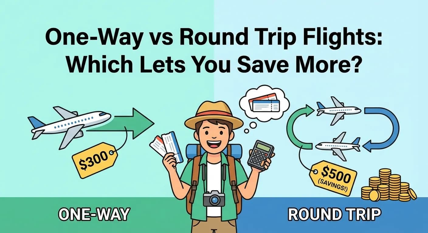 One-Way vs Round Trip Flights: Which Lets You Save More?