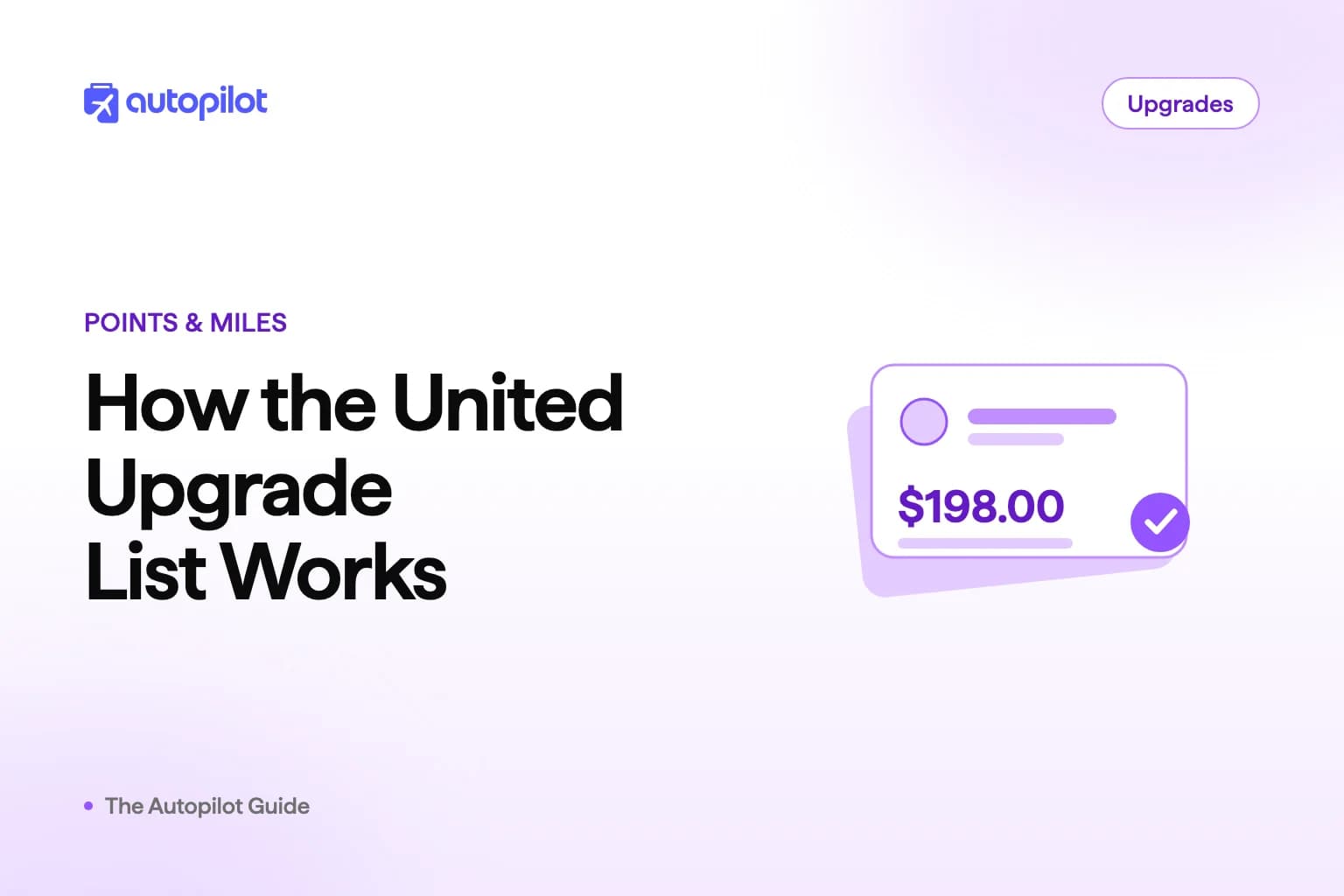 How the United upgrade list is ordered and clears