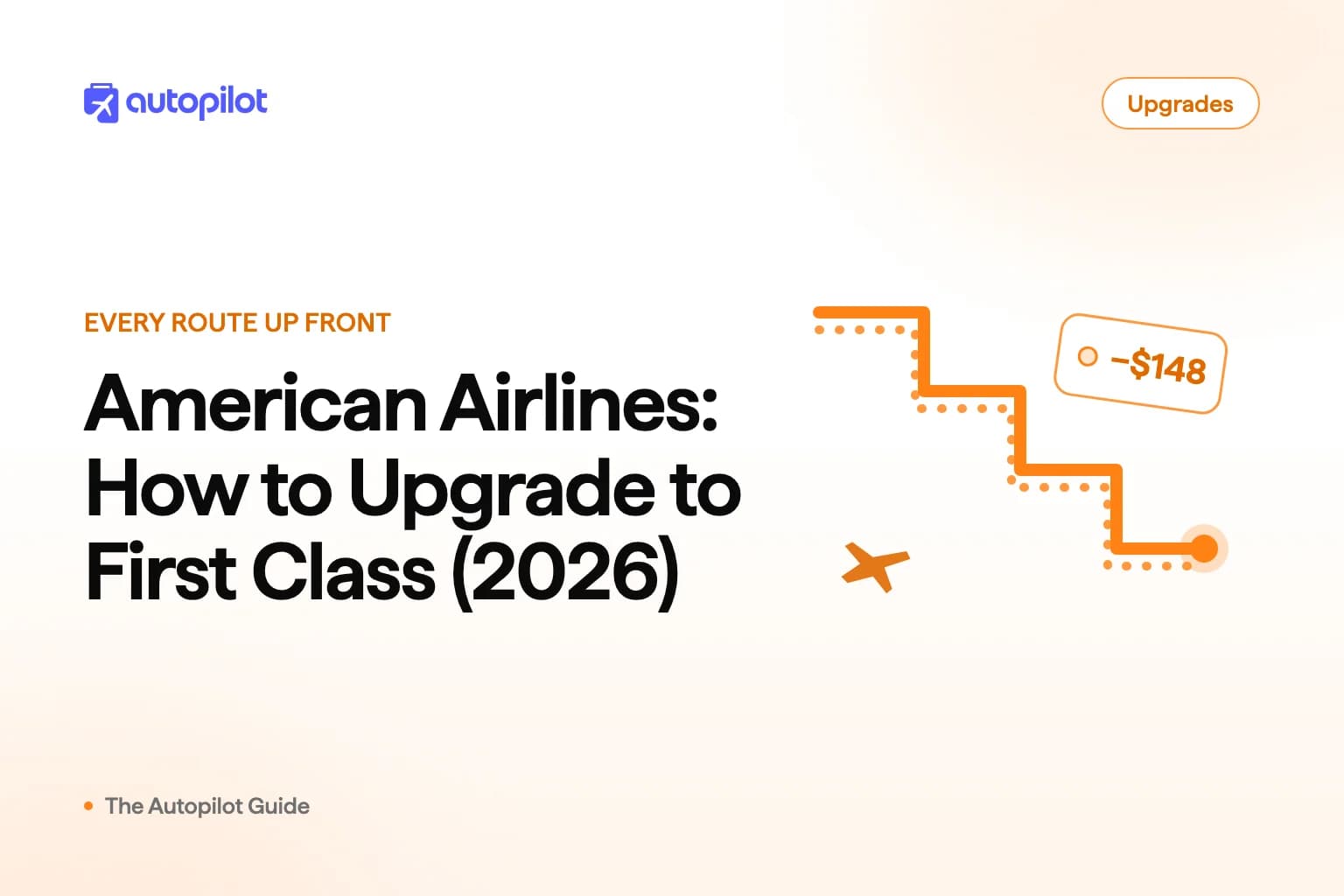 A first class cabin seat on a narrowbody jet, with an empty main cabin aisle behind it, illustrating the gap a paid upgrade offer closes
