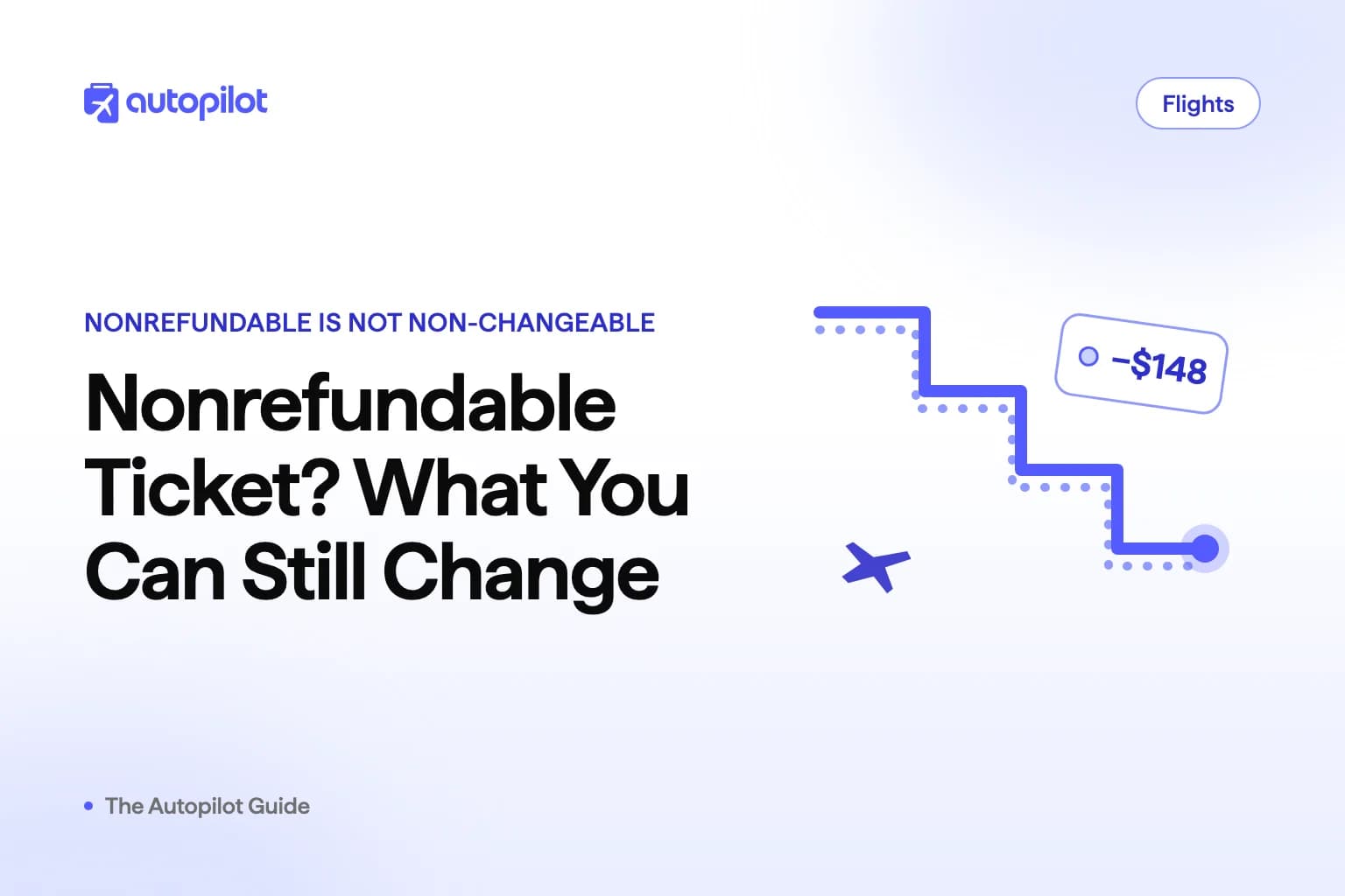 A traveler comparing a nonrefundable airfare's change and cancel options on a phone at the airport