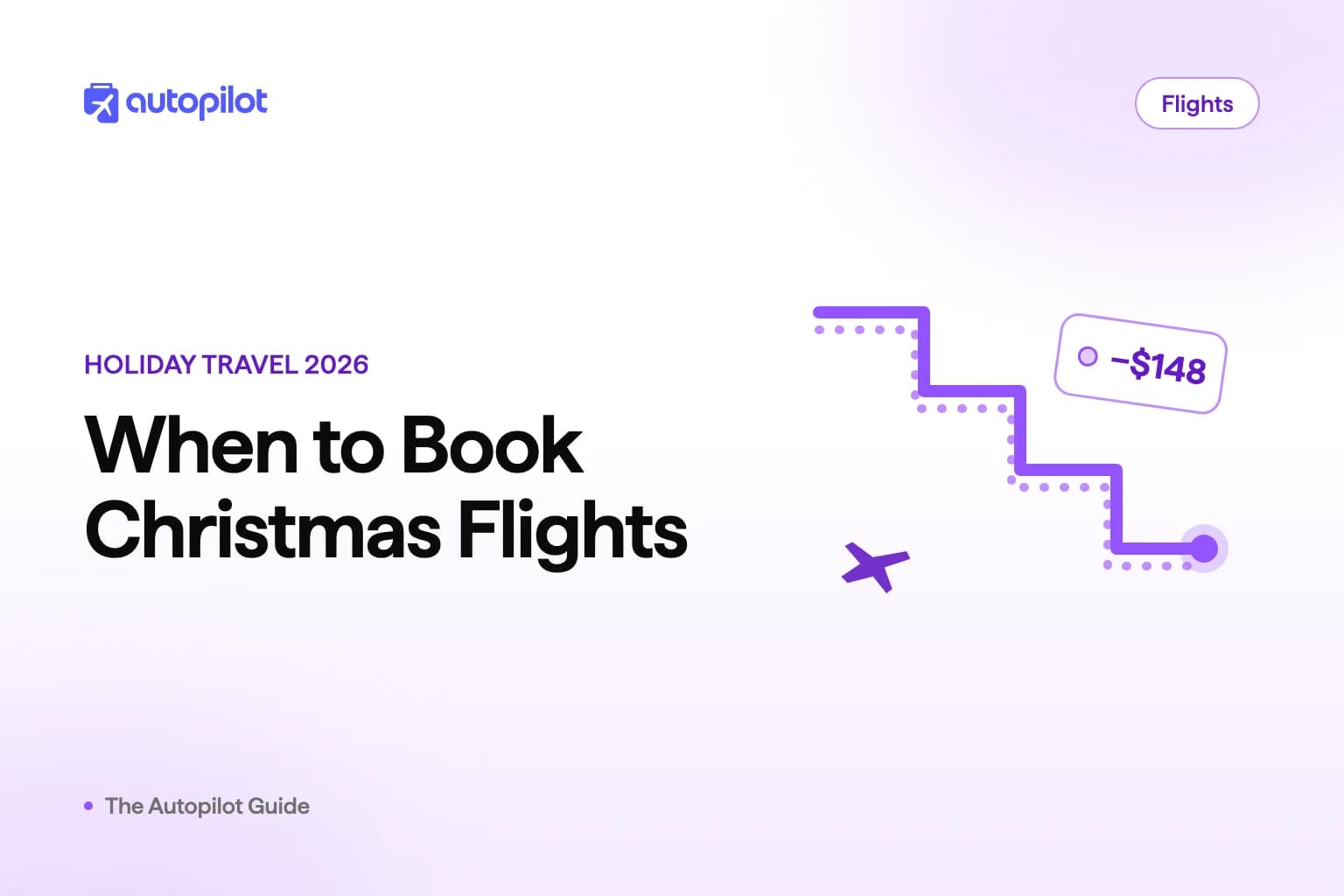 Illustration of a fare timeline for booking Christmas 2026 flights