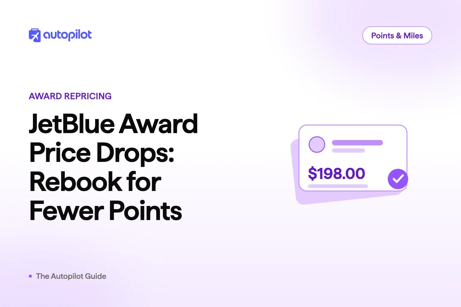 An award booking being rebooked at a lower points price after the cash fare fell