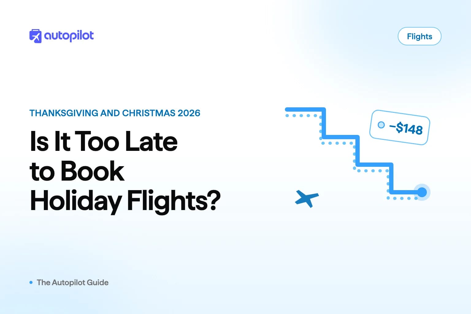A calendar showing late September through December with Thanksgiving and Christmas travel dates marked against a flight booking window